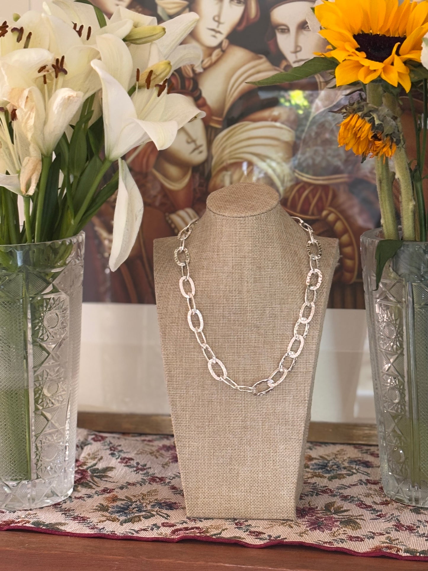 Collar Elena Plateado