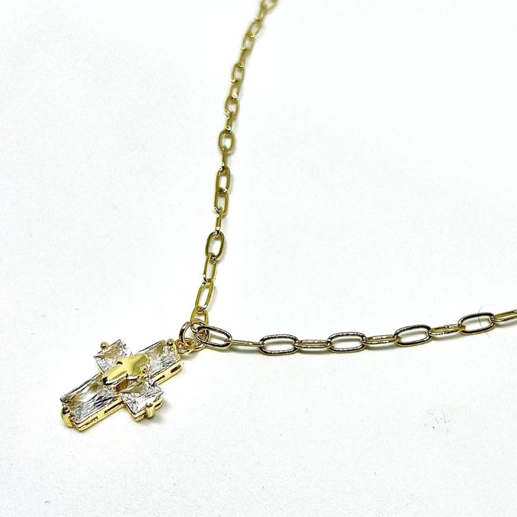 Collar Cruz Cristal Pequeña