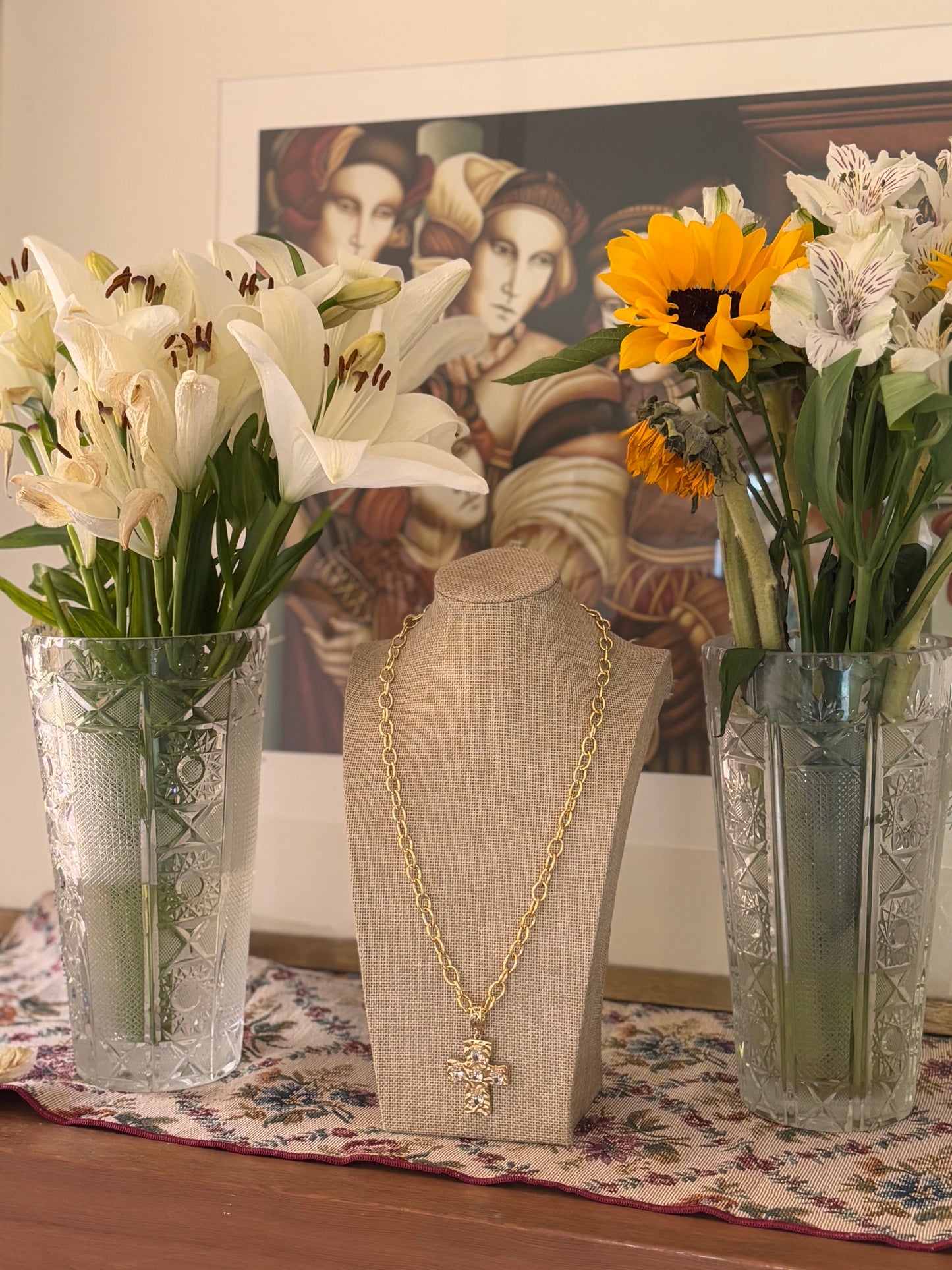 Collar Cruz Brillante