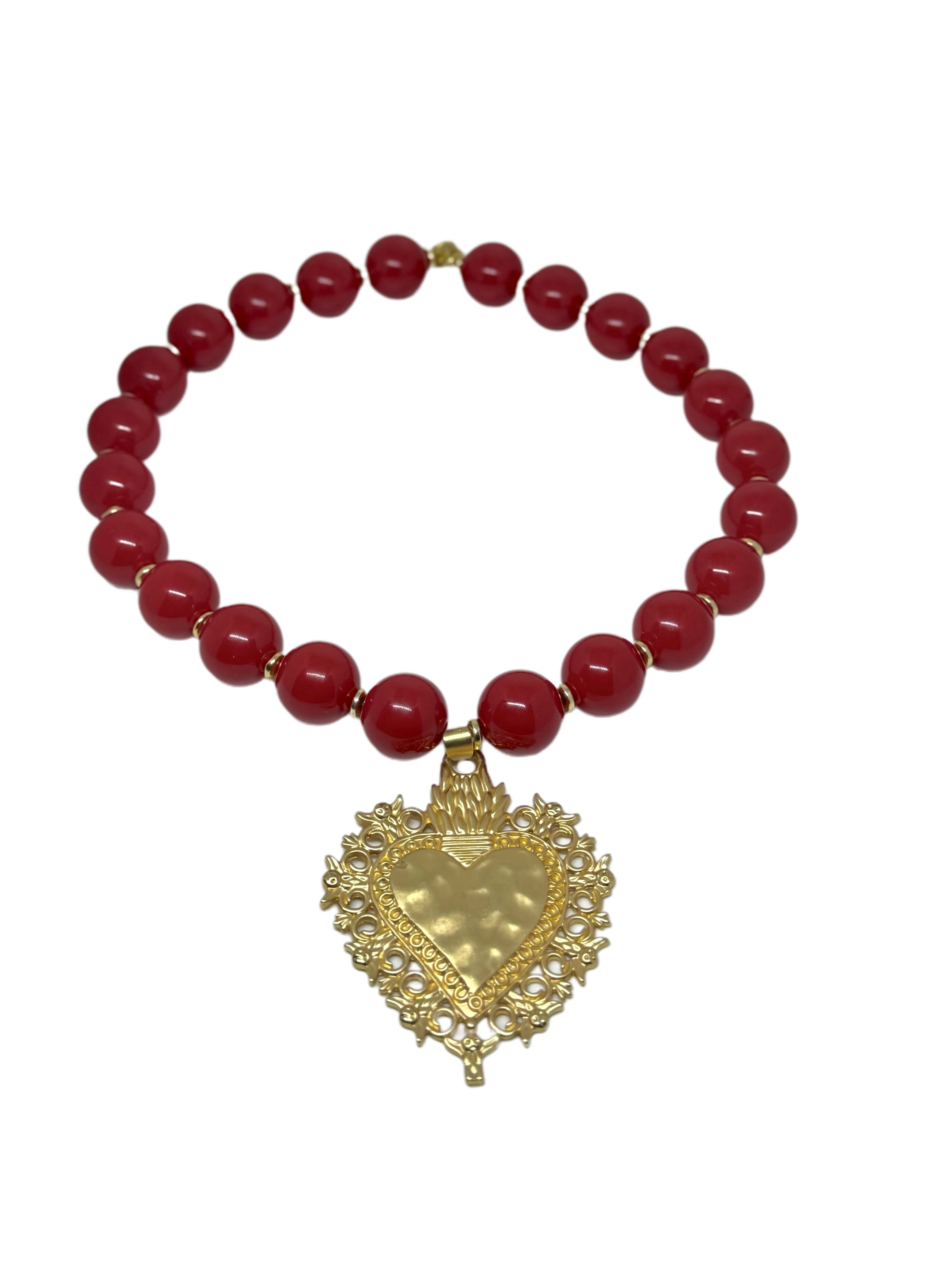 Collar Corazón Rojo