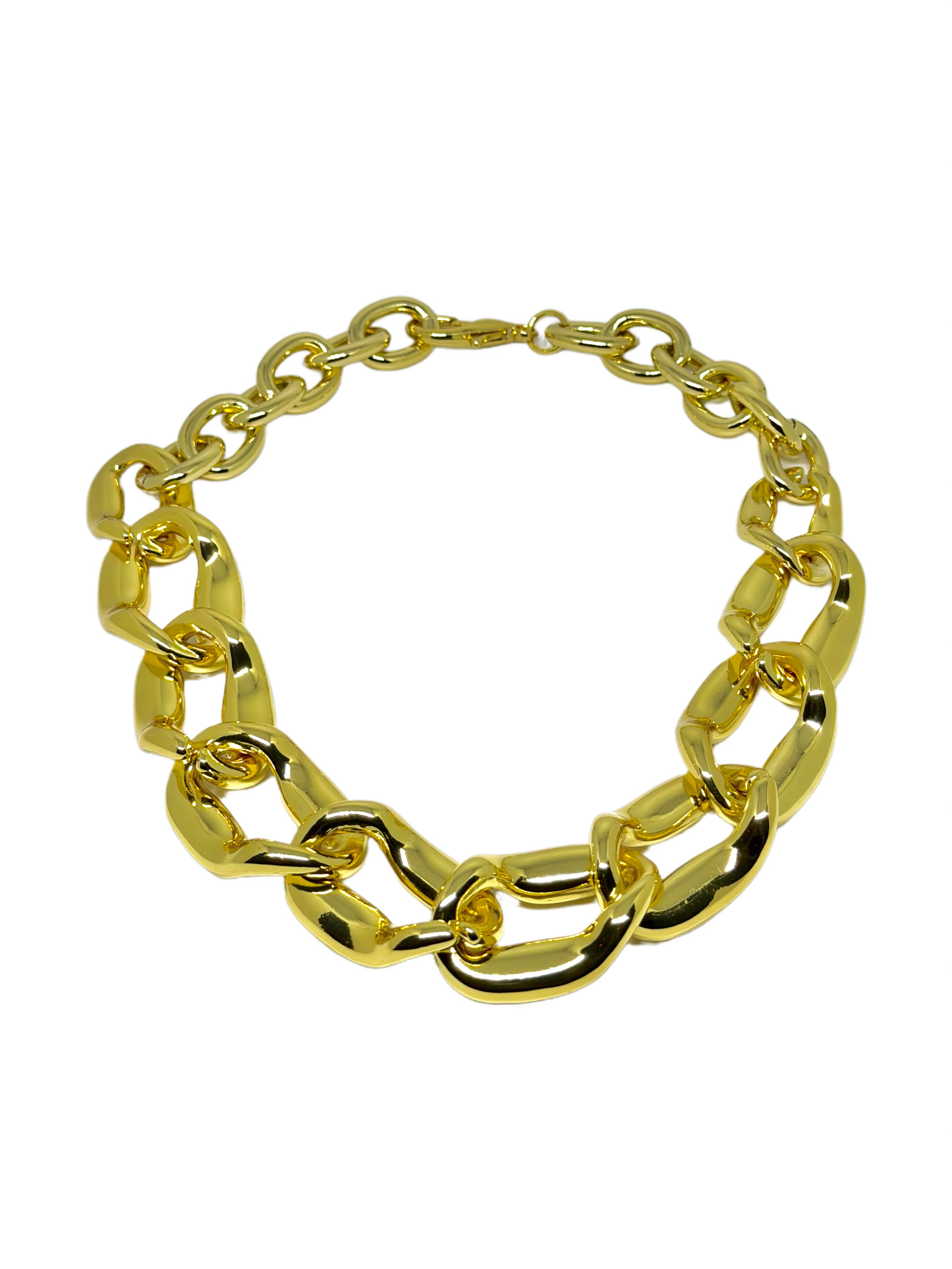 Choker Dorado Eslabones