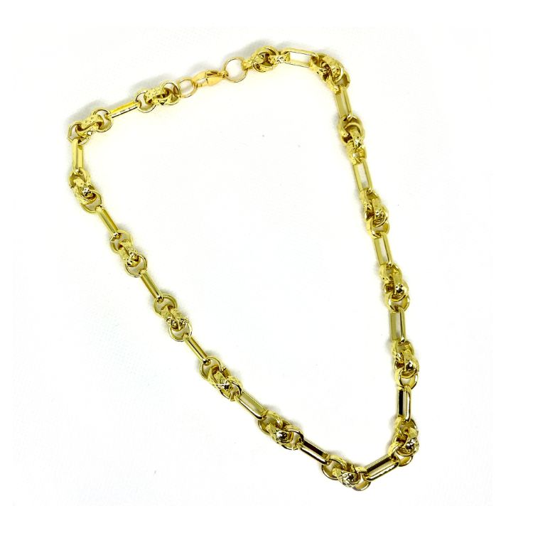 Collar Choker Eslabones y Argollas