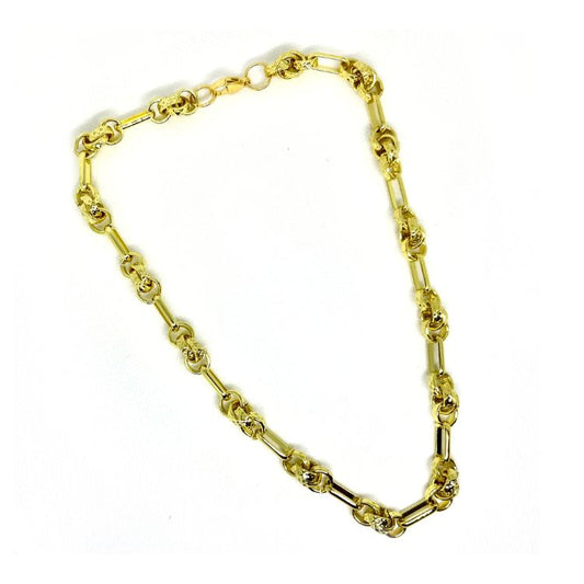 Collar Choker Eslabones y Argollas