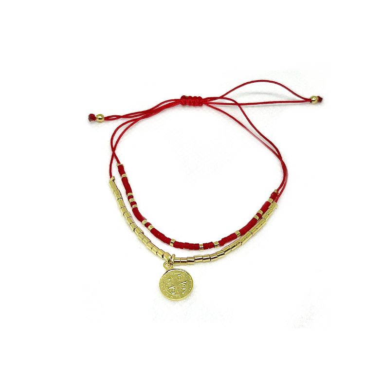 Pulsera Protectora San Benito Doble