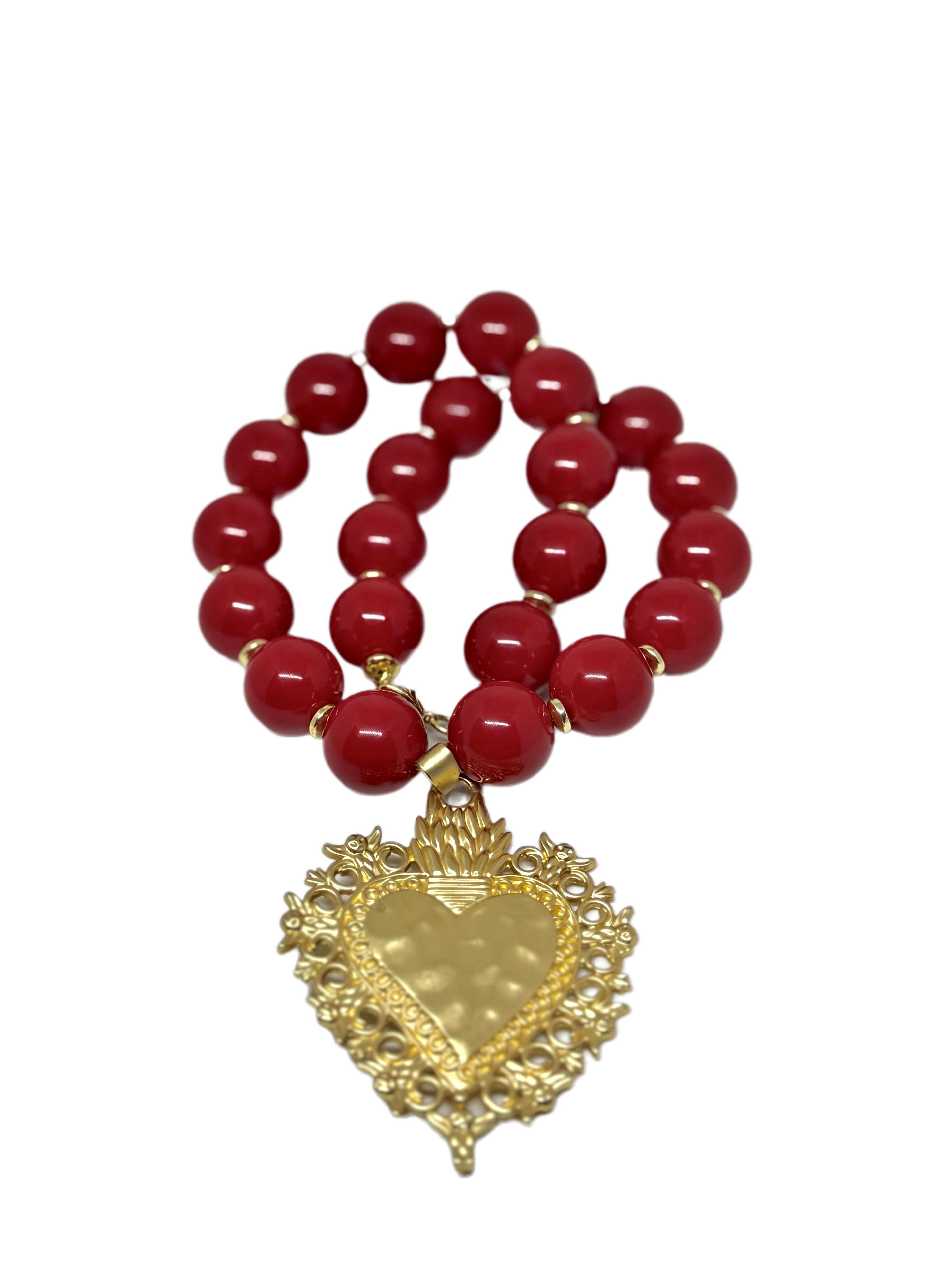 Collar Corazón Rojo