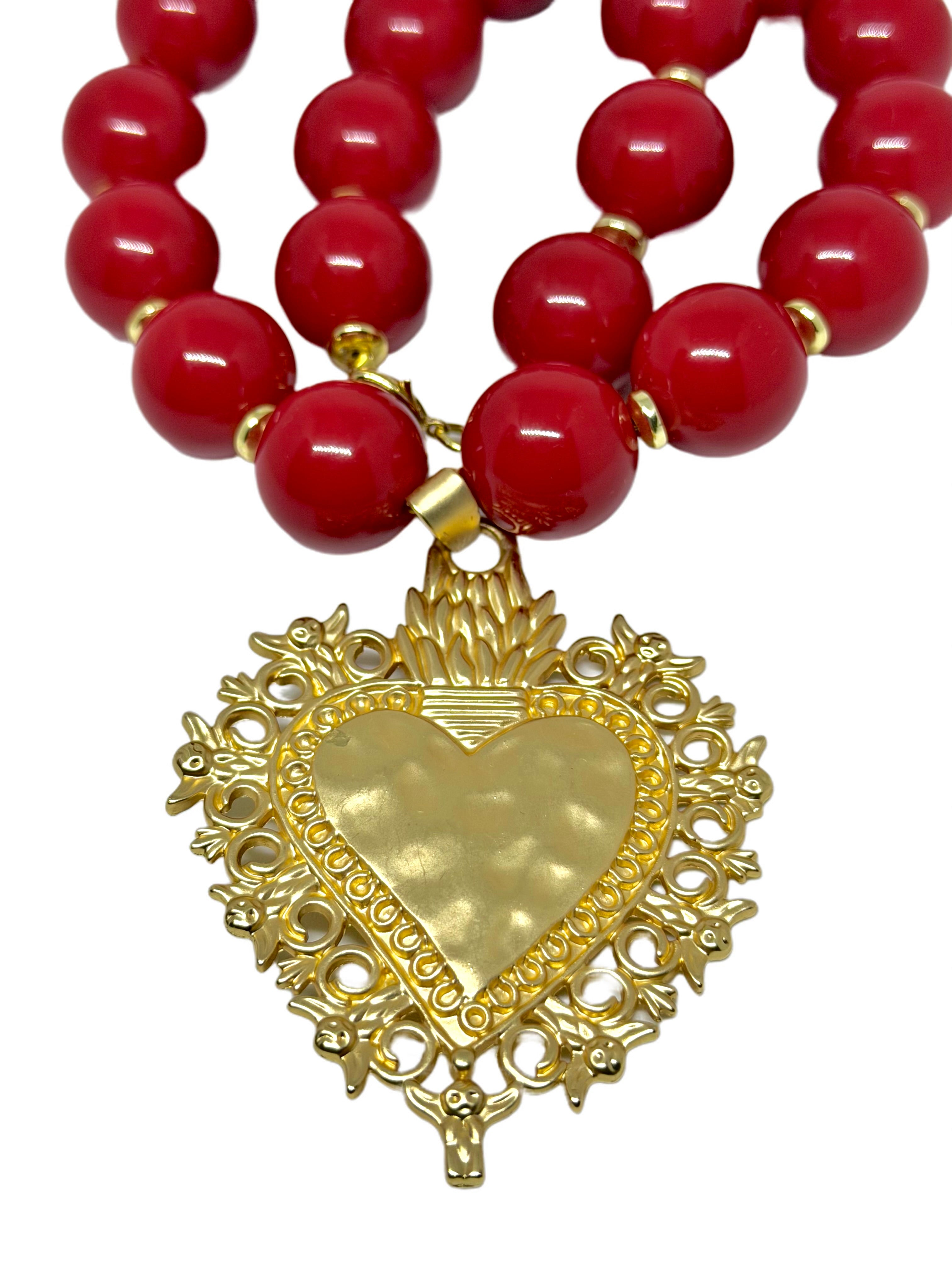 Collar Corazón Rojo