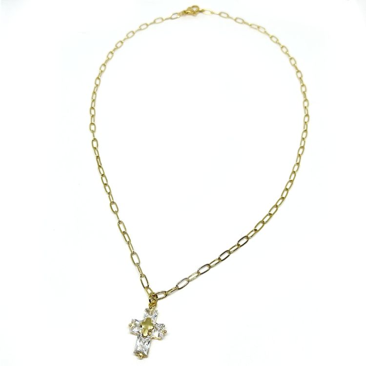 Collar Cruz Cristal Pequeña