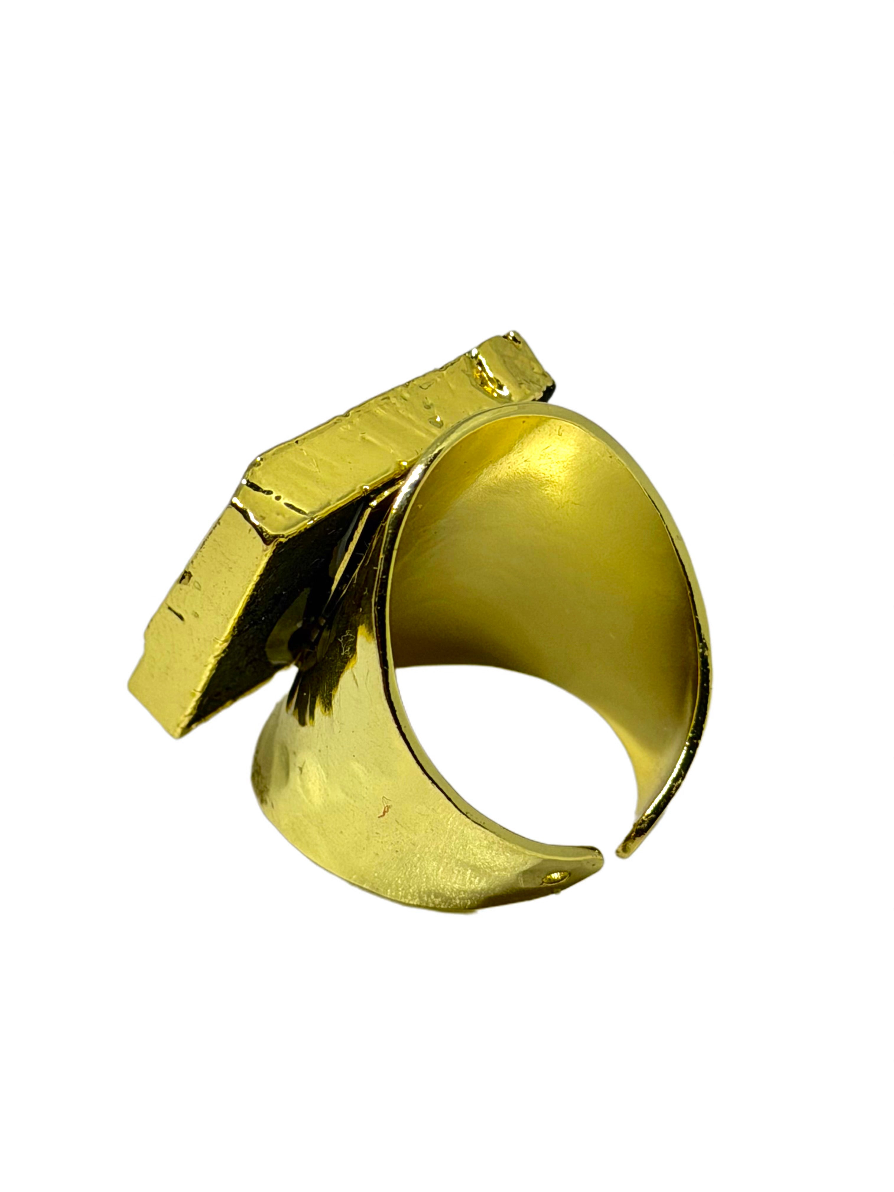 Anillo Petra - Turmalina Negra