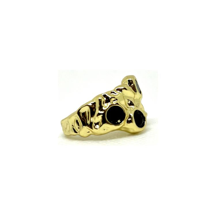 Anillo Triple Circón Negro