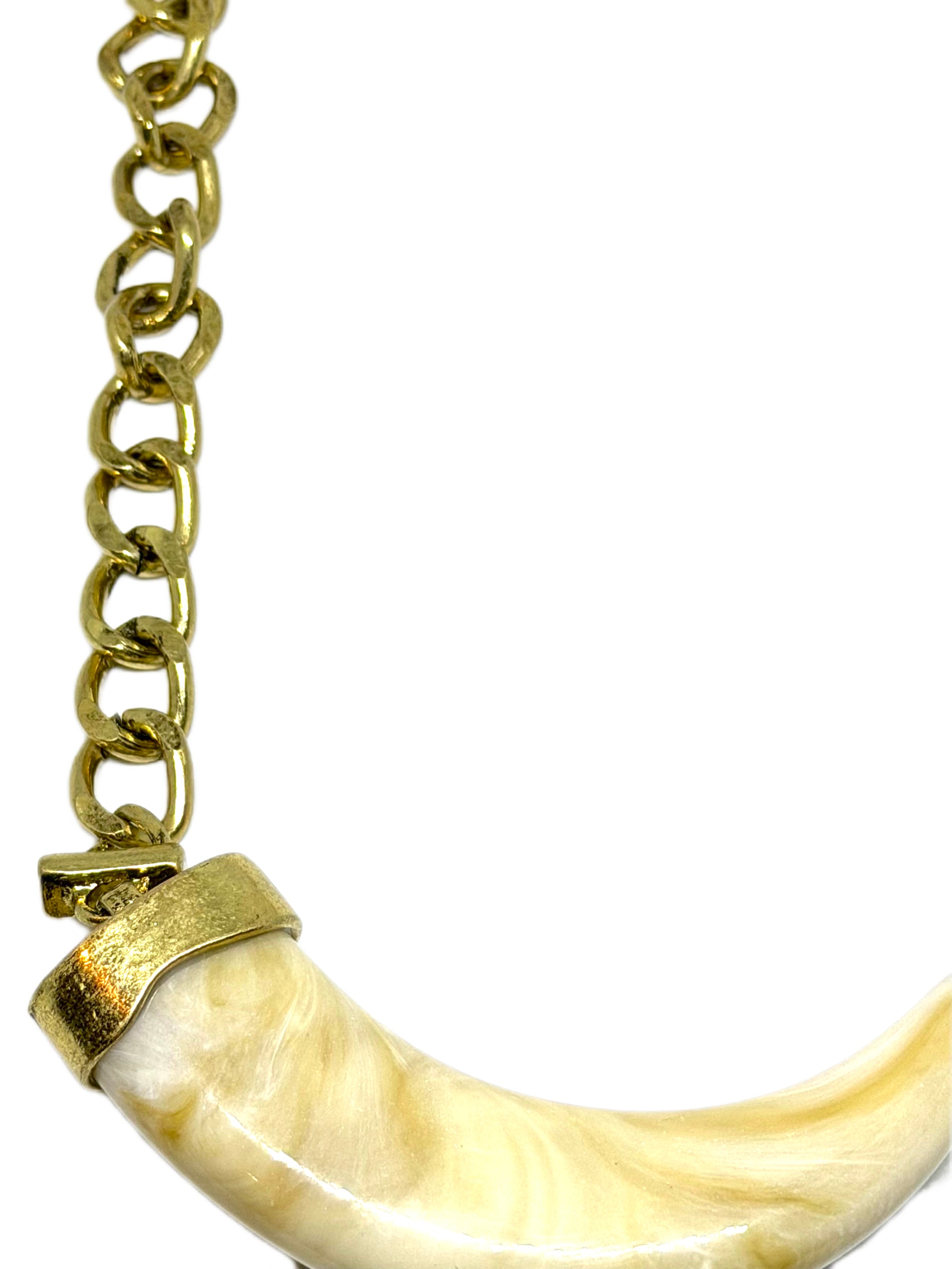 Choker Colmillo Dorado