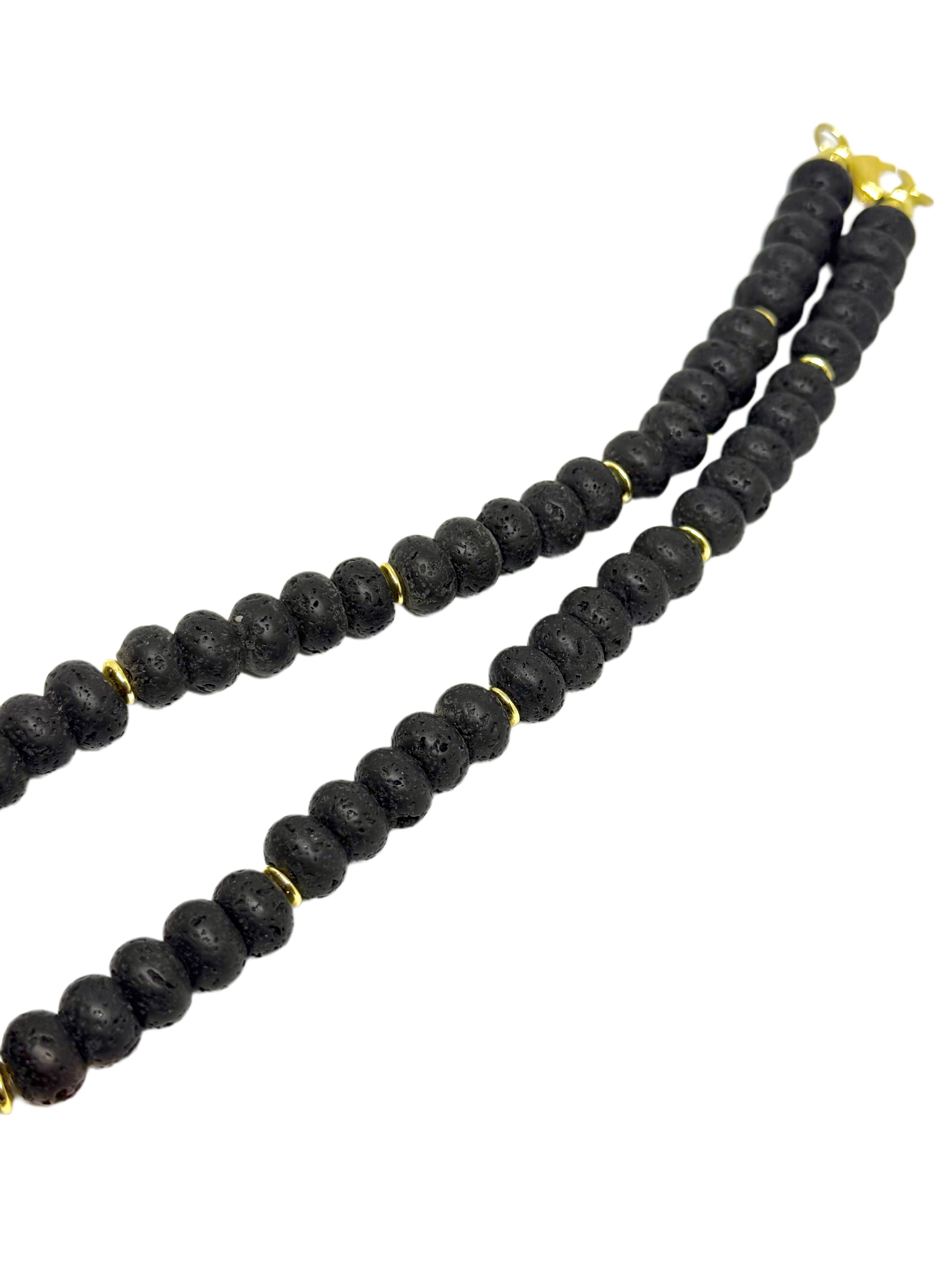 Collar Virgen - Piedras Volcánicas