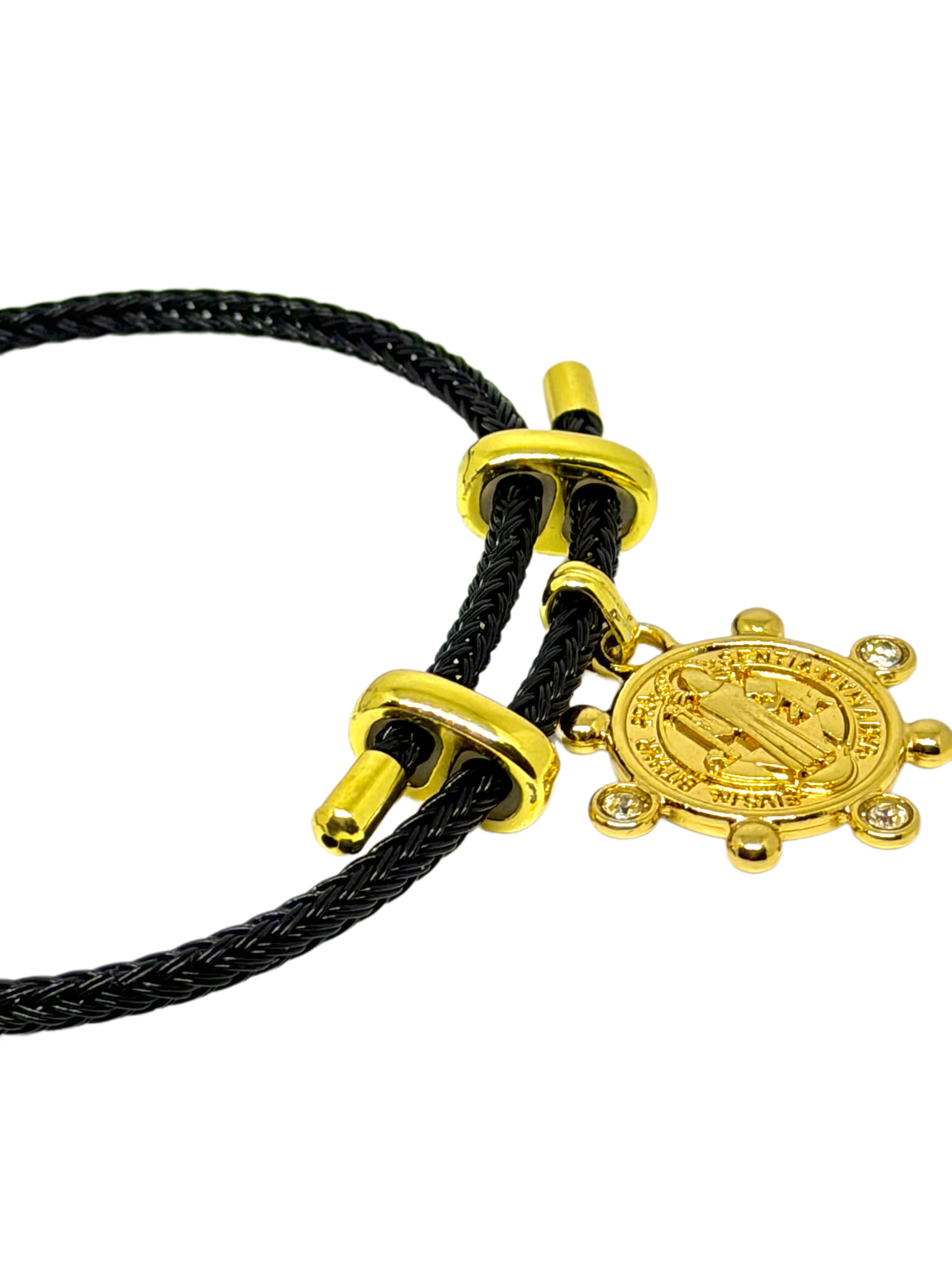 Pulsera Protectora San Benito - Negra