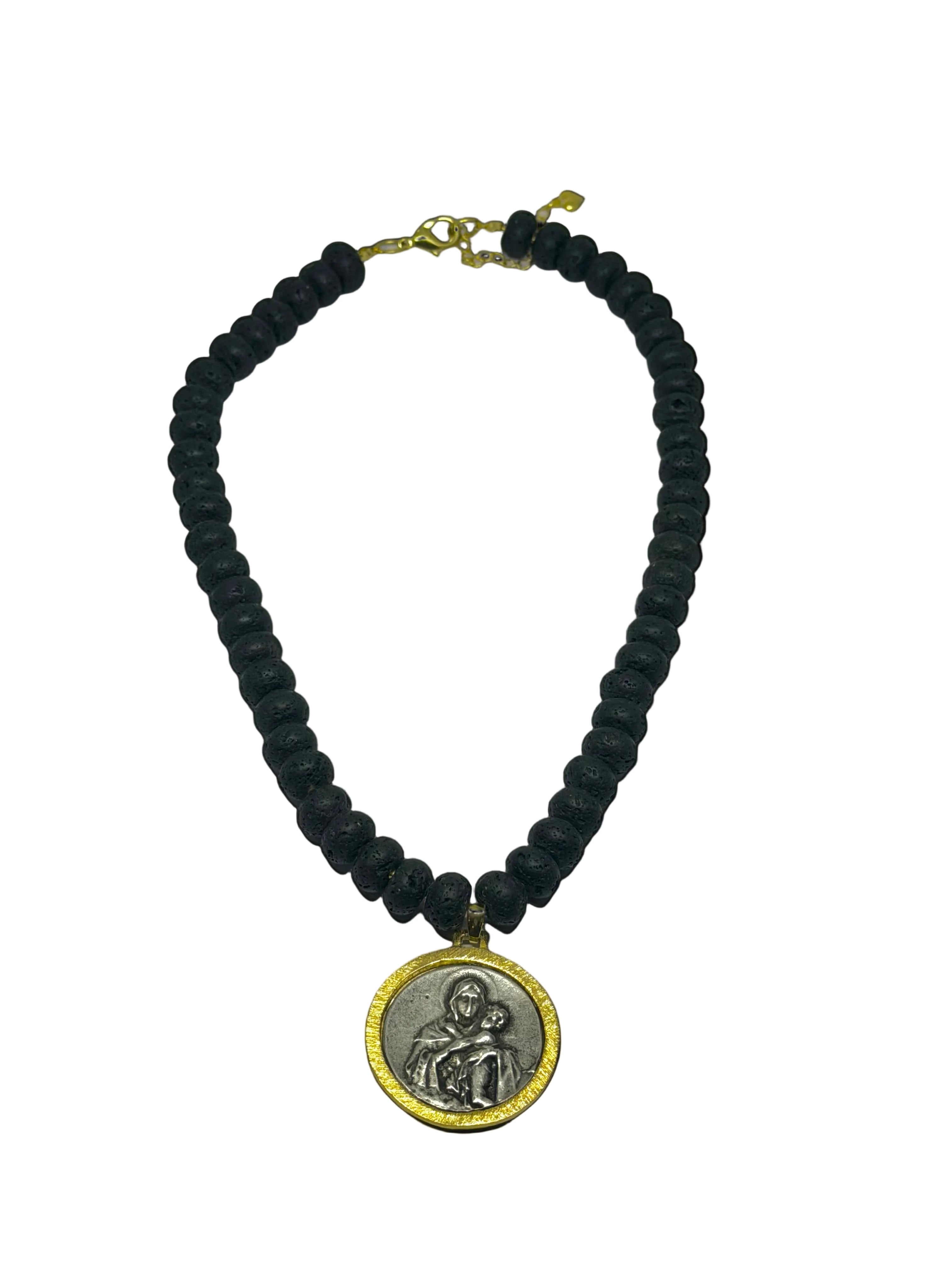 Collar Mater - Piedras Volcánicas