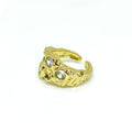 Anillo Triple Circón Blanco