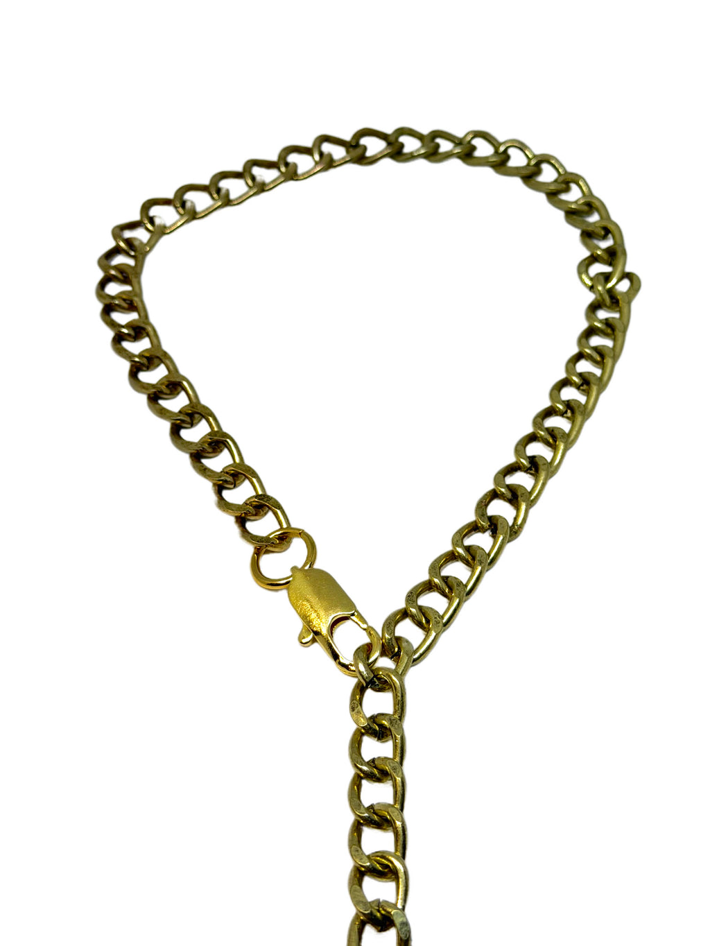 Collar Colmillo Largo Dorado