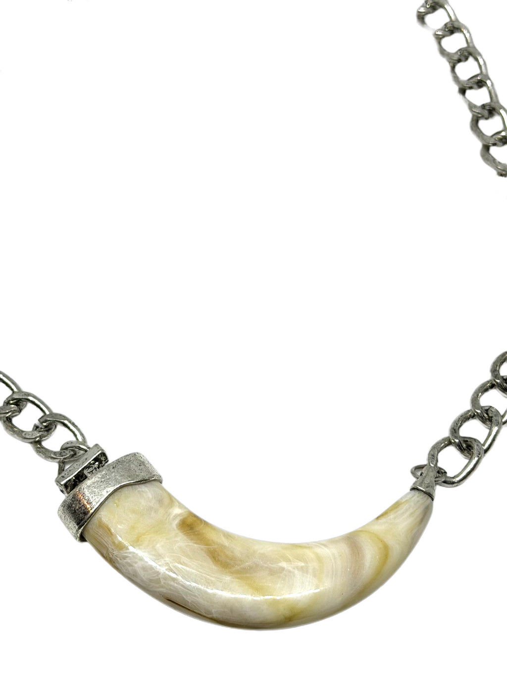 Choker Colmillo Plateado