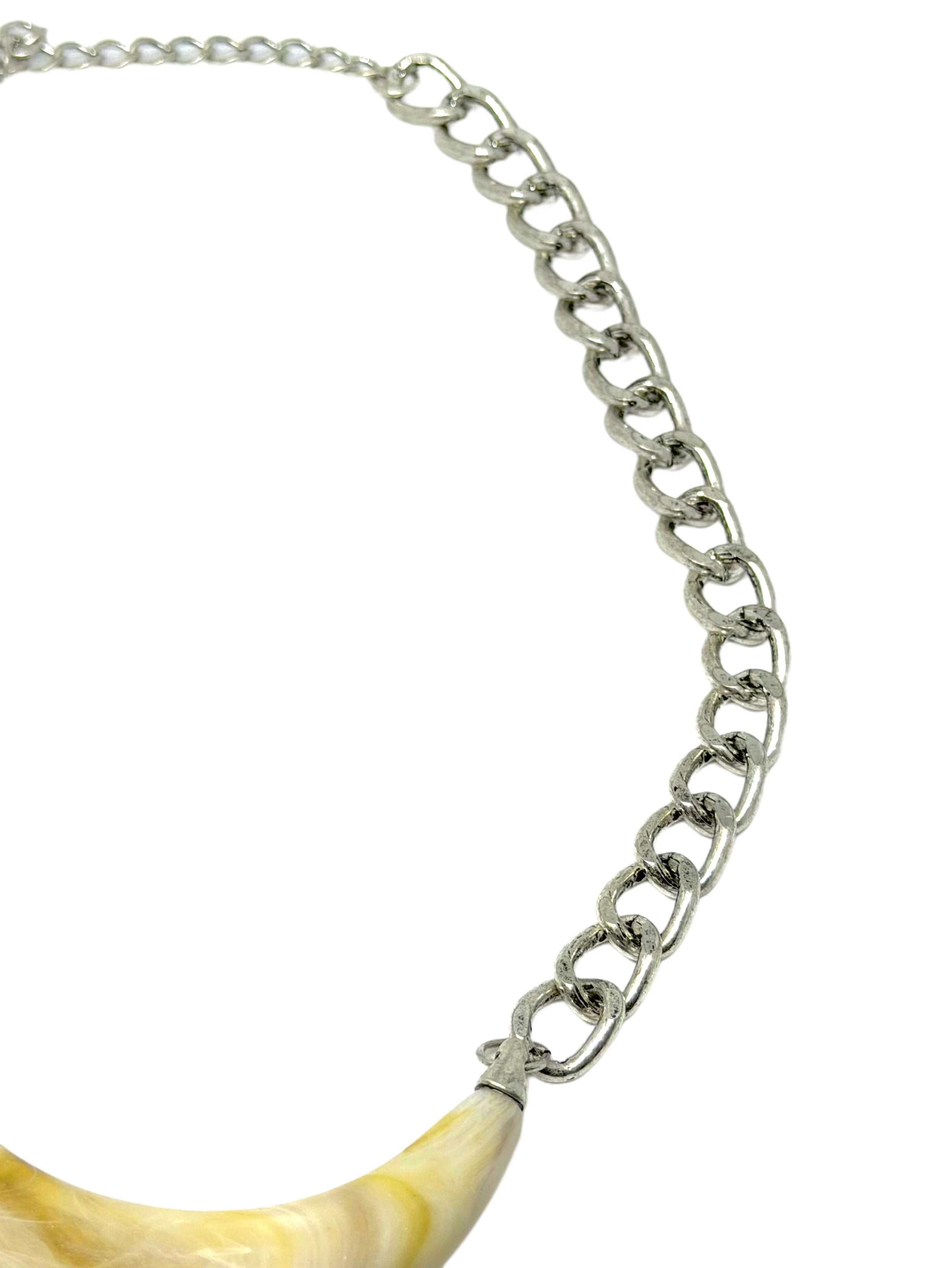 Choker Colmillo Plateado