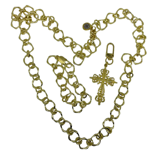 Collar Cruz Versátil Oro 3 en 1 – San Benito Joyas